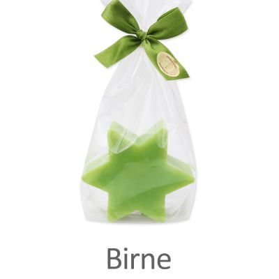 Sheep milk soap star 80g in a cellophane, Pear 