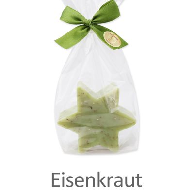 Sheep milk soap star 80g in a cellophane, Verbena 