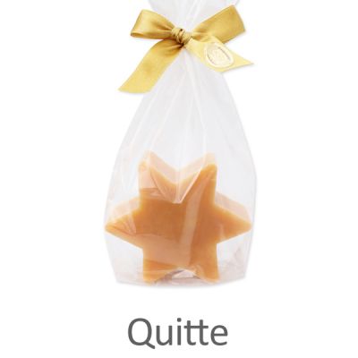 Sheep milk soap star 80g in a cellophane, Quince 