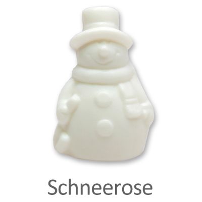 Schafmilchseife Schneemann 45g, Schneerose 