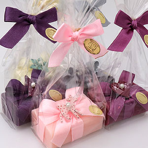 Sheep milk soap 100g decorated with christmas motives in a cellophane, sorted 