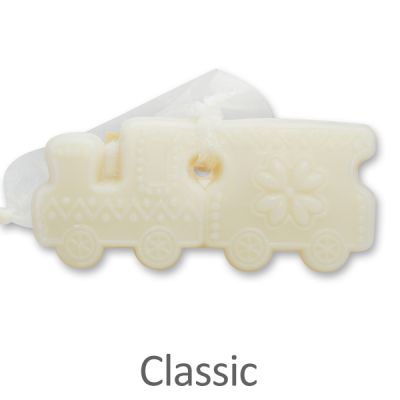 Schafmilchseife Lebkuchenzug 50g hängend mit Organzaband, Classic 