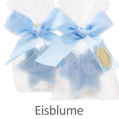 Schafmilchseife Stern midi 20g in Cello, Eisblume 