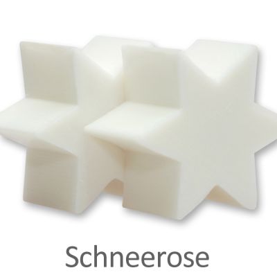 Sheep milk soap star 40g, Christmas rose white 