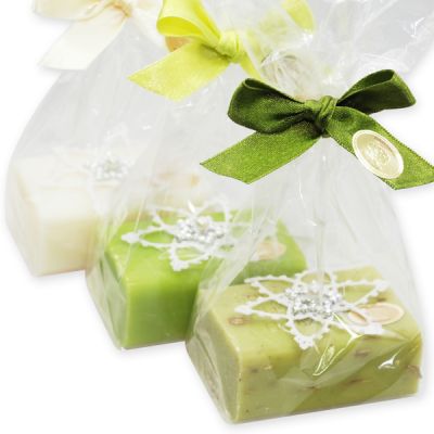Sheep milk soap 100g, decorated with a hook star in a cellophane, sorted 