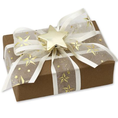 Schafmilchseife eckig 150g "Geschenkpäckchen", Zirbe 