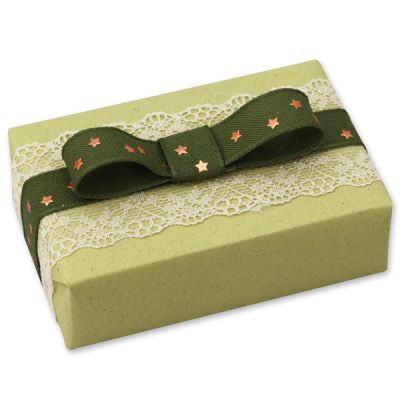 Schafmilchseife eckig 150g "Geschenkpäckchen", Eisenkraut 