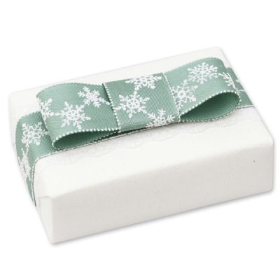 Sheep milk soap 150g "present", Christmas rose white 