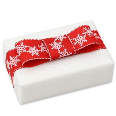 Sheep milk soap 150g "present", Christmas rose white 