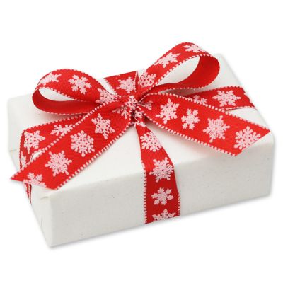 Sheep milk soap 150g "present", Christmas rose white 