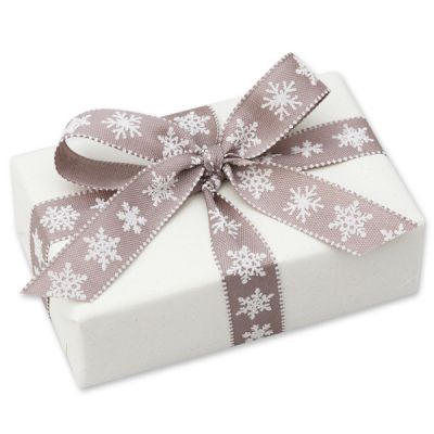 Sheep milk soap 150g "present", Christmas rose white 