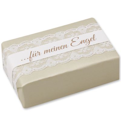 Schafmilchseife eckig 150g "Geschenkpäckchen", Mandelöl 